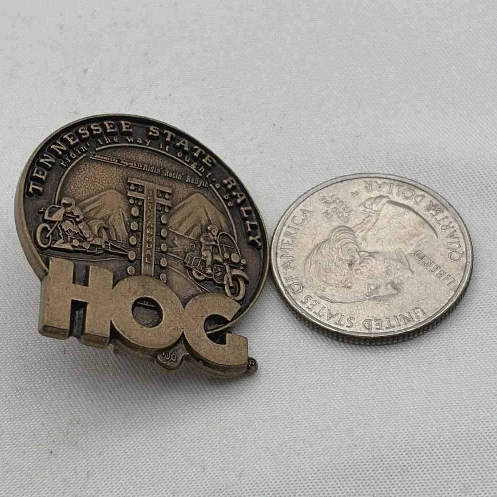Harley Owners Group Harley Davidson Motorcycles Tennessee Rally Lapel Hat Pin